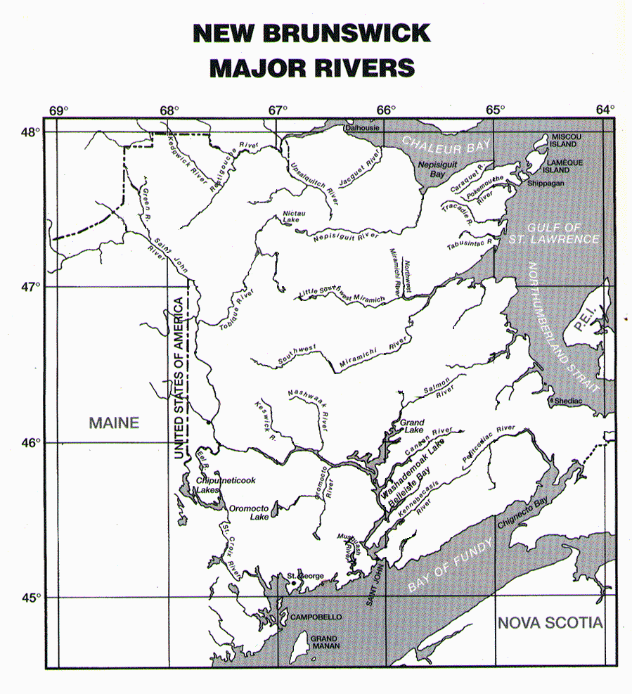 New Brunswick Major Rivers